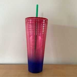 Starbucks Pink and Blue Cold Tumbler